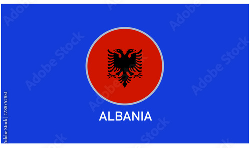 Albania Emblem Flag European Nations 2024 Teams Countries European Germany Football Symbol Logo Design Vector Illustration