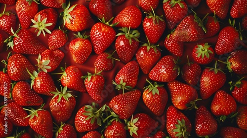 Strawnerries. Background, wallpaper, banner.