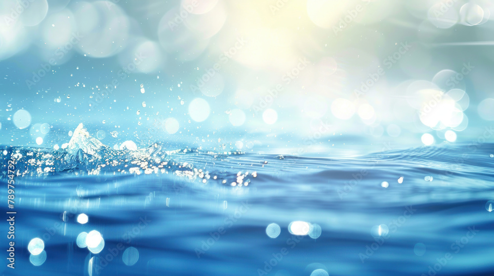 Softly Blurred Blue Background of Nature's Beauty Softly Blurred Blue Background of Nature's Beauty