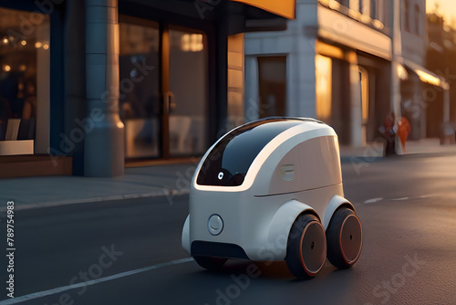 Futuristic Cyber-Couriers Navigate City Streets © Makise
