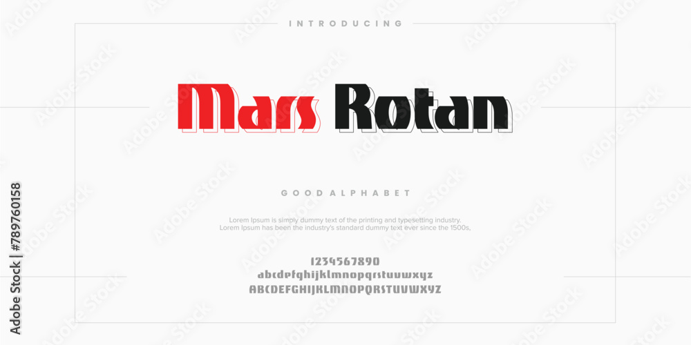 Abstract minimal modern alphabet fonts. Typography technology vector illustration Abstract minimal modern alphabet fonts. Typography technology vector illustration