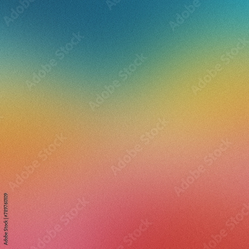 Blue Yellow pink Orange Gradient, Noise Texture. backdrop for header, banner, Poster Design. Vibrant Grunge Grainy Background. empty space, templet.