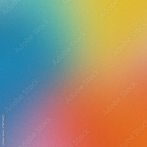 Blue Yellow pink Orange Gradient, Noise Texture. backdrop for header, banner, Poster Design. Vibrant Grunge Grainy Background. empty space, templet.