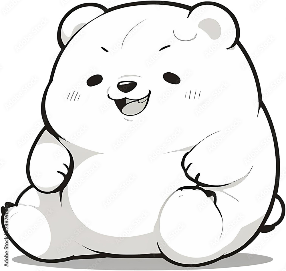 Obraz premium polar bear cartoon