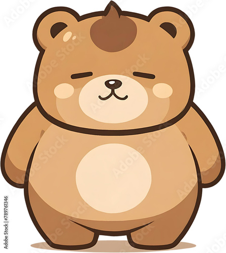 Cute Chubby bear cartoon character