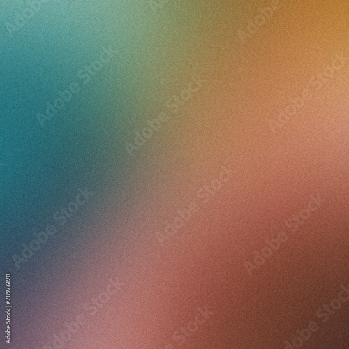 Blue Yellow Pink Brown Gradient, Noise Texture. backdrop for header, banner, Poster Design. Vibrant Grunge Grainy Background. empty space, templet.