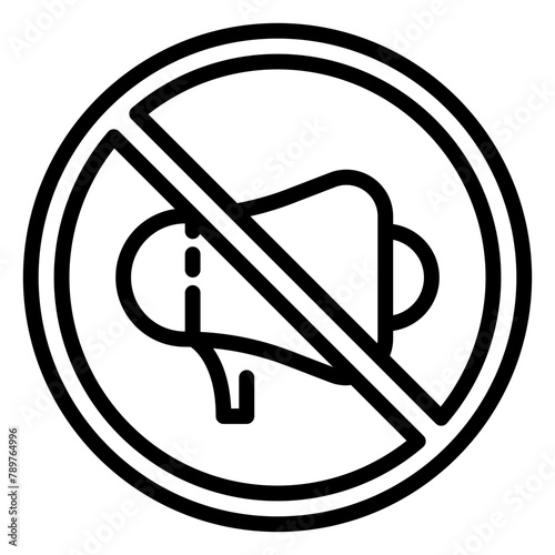 ads block icon, line icon style