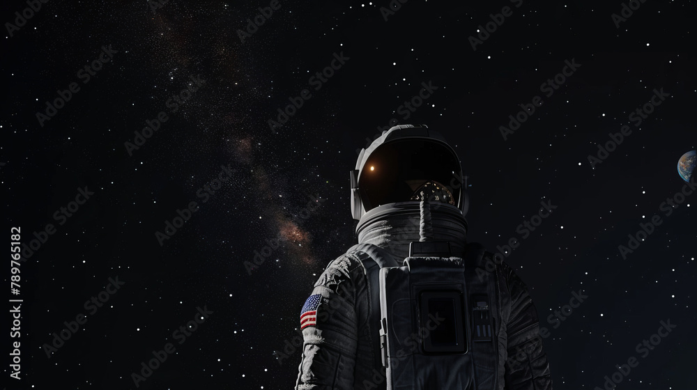 The romantic light emphasizes the majesty and at the same time the solitude of the space expedition. The romantic light emphasizes the majesty and at the same time the solitude of the space expedition.