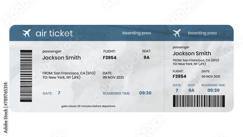 Plane ticket png sticker, transparent background © Rawpixel.com