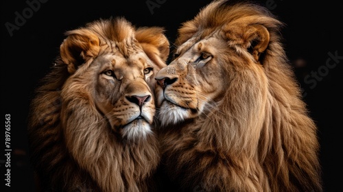 African Lion Pair - Majestic Wildlife Pride of Predators