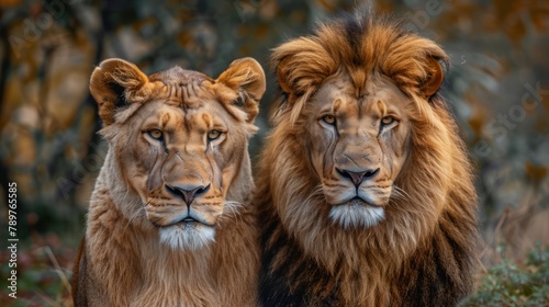 African Lion Pair - Majestic Wildlife Pride of Predators