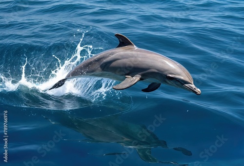Gregarious Long-Beaked Dolphins Masterful Surface Play