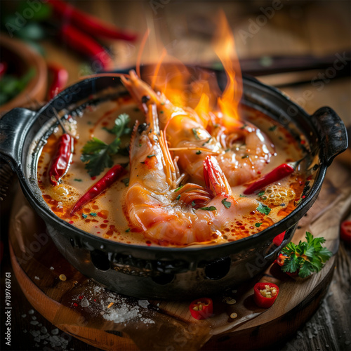 Tom Yum Kung thai food photo