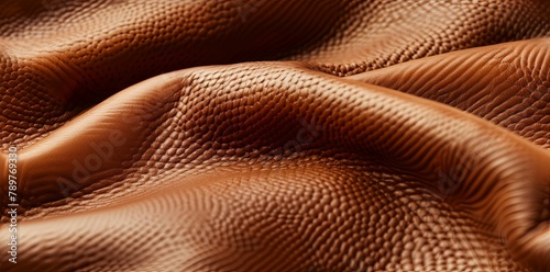 Elegant smooth leather texture. Luxurious backdrop for refined designs AI Image