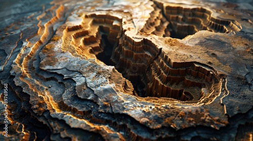 Intricate Geological Formations Revealing Potential Gold Targets in Arid Landscapes