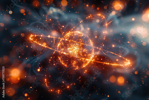 Closeup of the subatomic particles reveals the intricate dance of quarks, leptons, and bosons, as they interact within the confines of the particle zoo photo