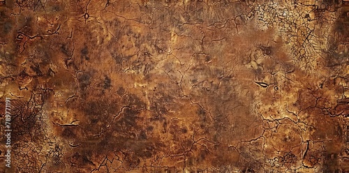 Worn distressed leather pattern. Vintage grunge backdrop for an authentically rugged feel AI Image photo
