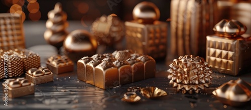 Exquisite Artisanal Chocolate Confections Showcasing Innovative Designs and Craftsmanship