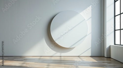 Minimal wall with a large photo