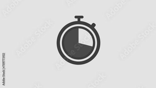 Stopwatch, speed, Logistic, delivery, transportation icon 