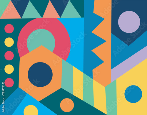 colorful abstract art for wall decoration
