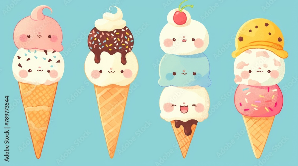 A super cute ice cream design