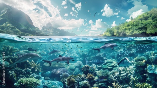 World Ocean art illustration © Hammam