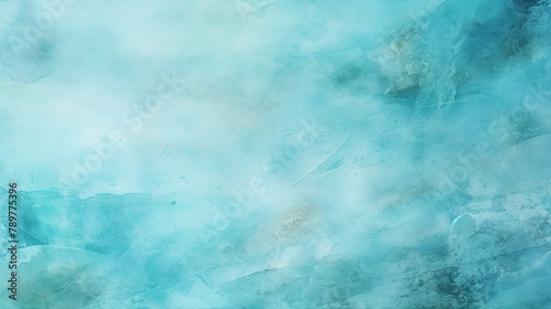 An illustration of a light blue turquoise texture background with space for text, backdrop or product advertisement background, Generative AI.