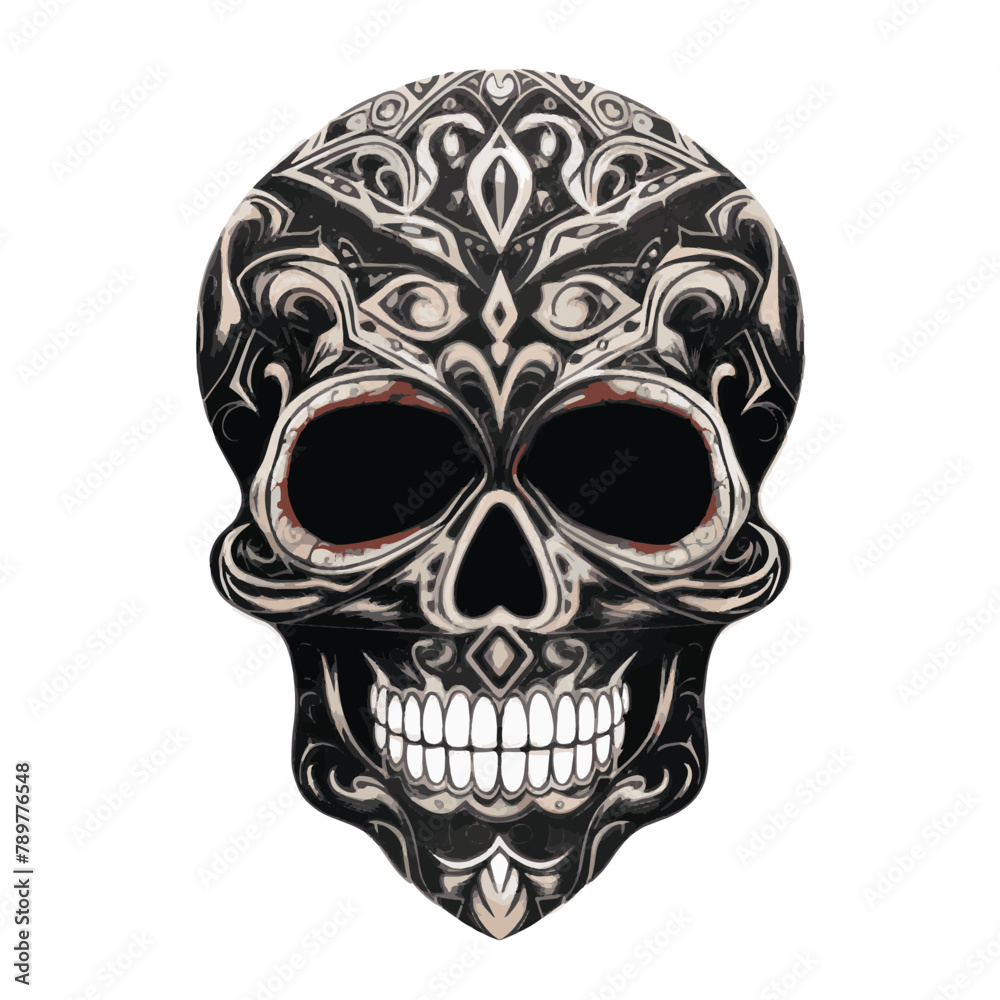 Decorative Skull Minimalist Halloween Art Decorative Skull Minimalist Halloween Art