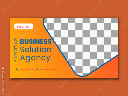 Creative Corporate Business Youtube Thumbnail design 