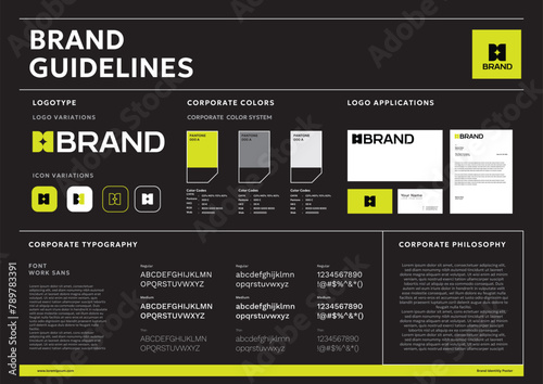premium brand guidelines poster design