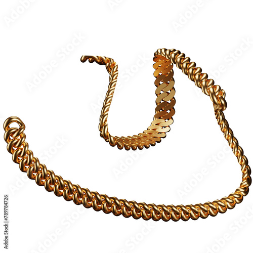 Cuban chains. Chain textures.