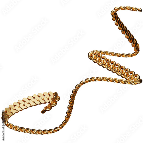 Cuban chains. Chain textures.