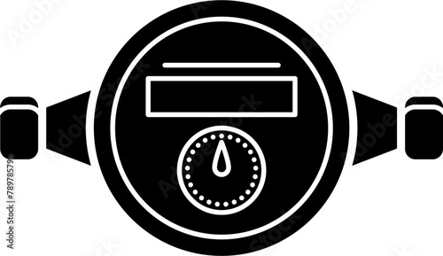 Water Meter Icon Vector