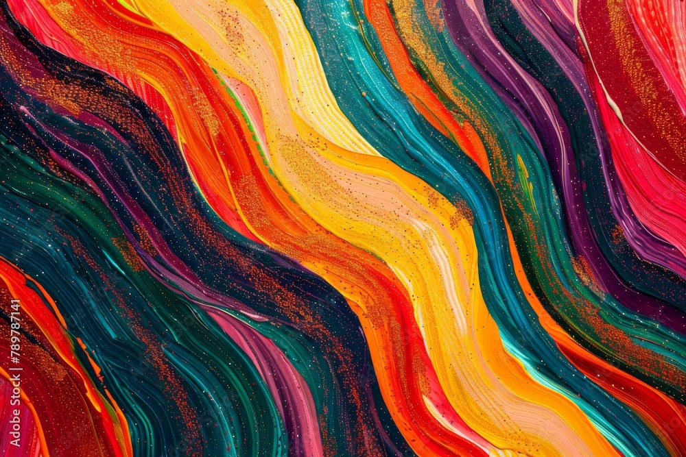 Multicolored musings. Abstract waves of creativity Multicolored musings. Abstract waves of creativity