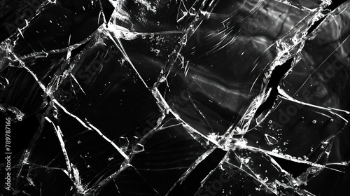 Fractured Fragments Exploring a Broken Glass Background