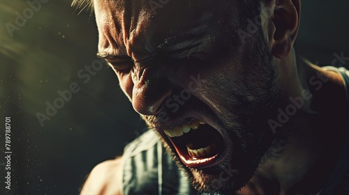 Furious Desperation Annoyed Man in Rage and Anger