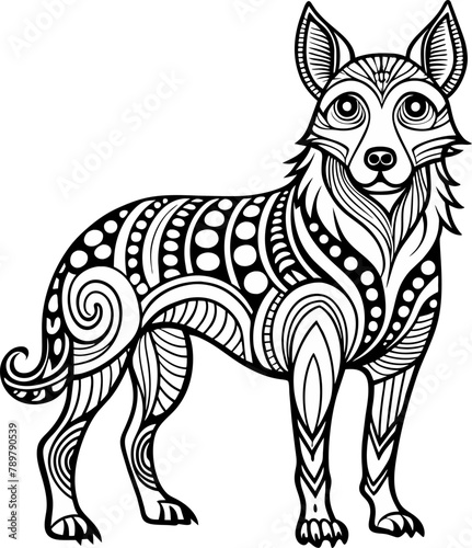 illustration of cartoon fox