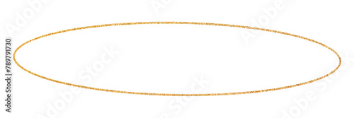 Png gold oval line, transparent background