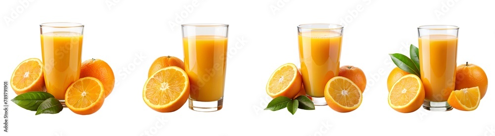 set of orange juice - juicy, juice, drink, liquid isolated on transparent background set of orange juice - juicy, juice, drink, liquid isolated on transparent background