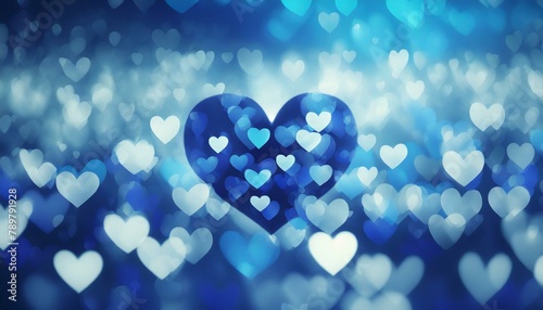 Blurred Passion: Abstract Bokeh Heart"