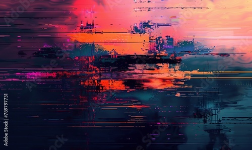 Digital glitch art, pixel art © NeeArtwork