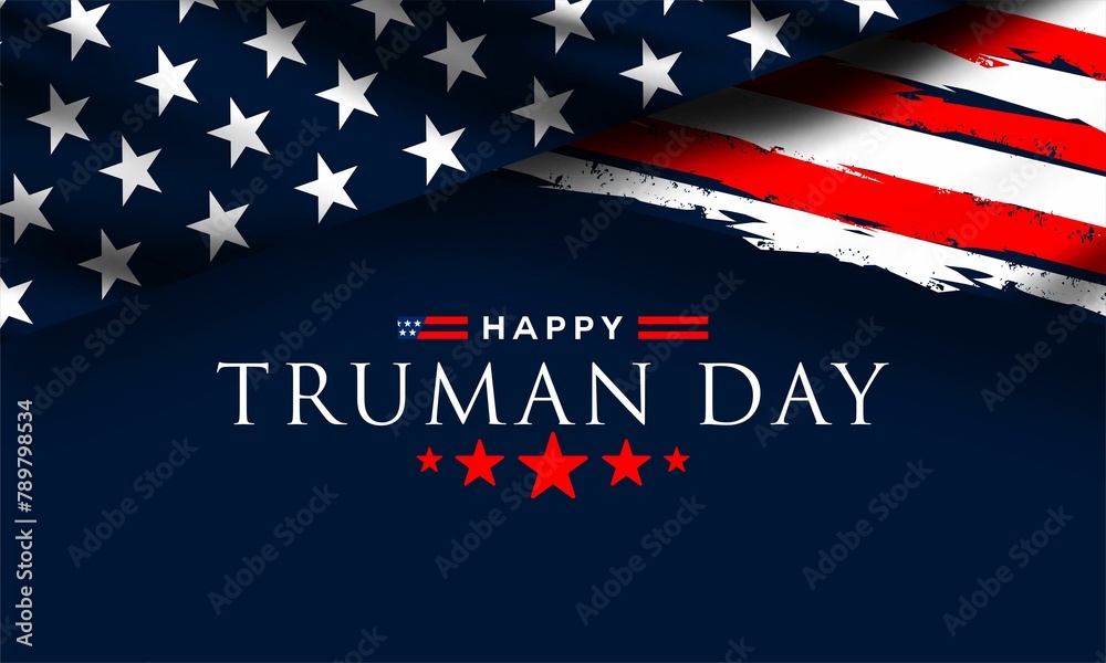 Truman Day. A holiday to celebrate concept vector illustration.