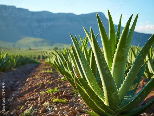 Eco-friendly aloe vera farm