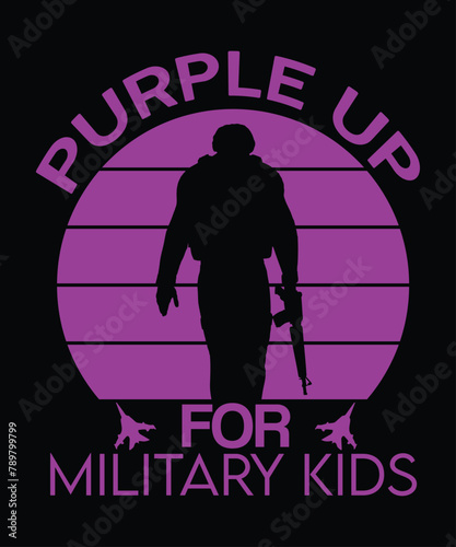 Purple Up T Shirt Design