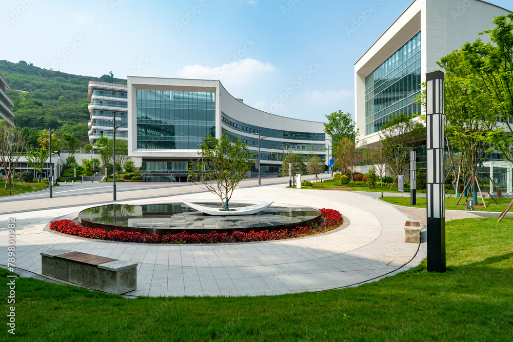 Park Square and Office Building of Science and Technology Park, Chongqing, China