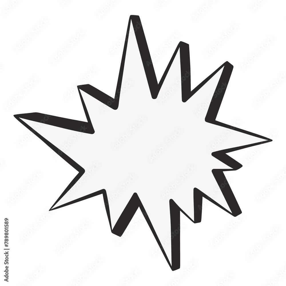 Scream bubble png, retro illustration, transparent background Scream bubble png, retro illustration, transparent background