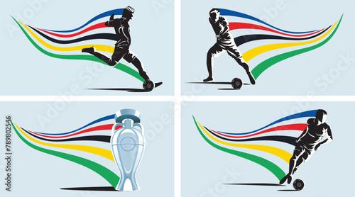 Soccer / Football design template,free copy space, vector	