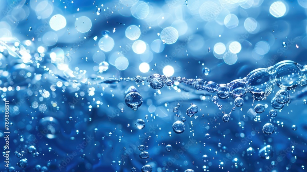 blue water drop background
