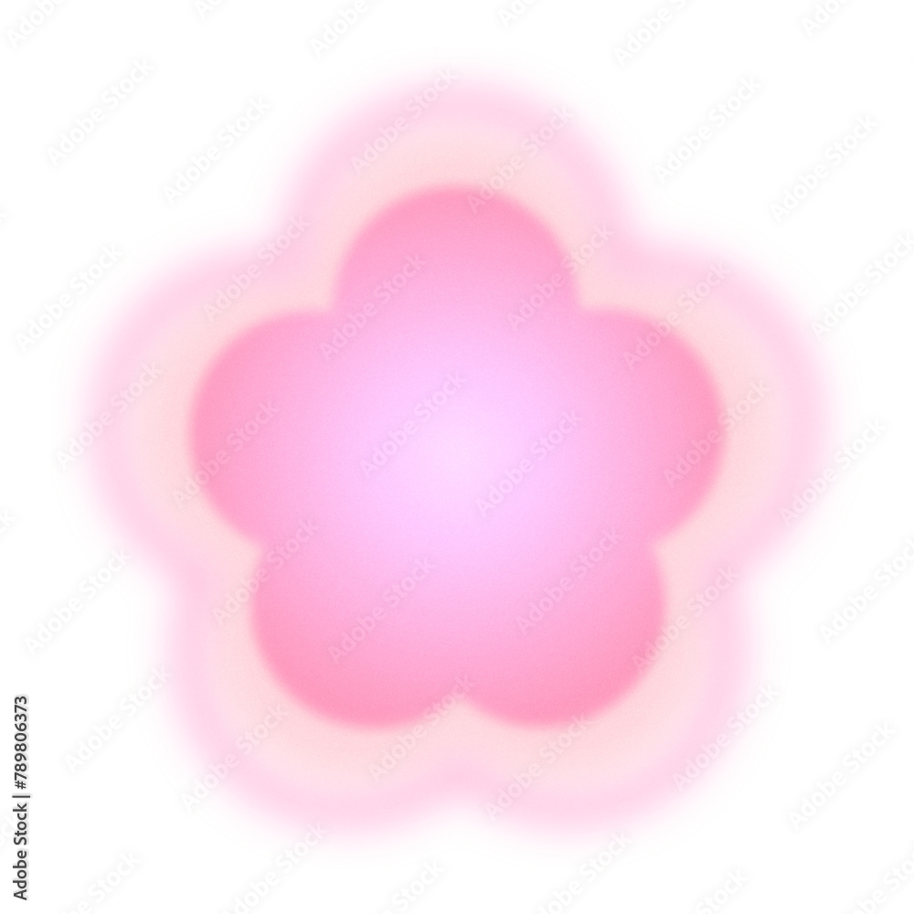 PNG Glowing pink flower, transparent background PNG Glowing pink flower, transparent background